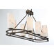 Buchanan 8 Light Hellenic Bronze Island Light Ceiling Light